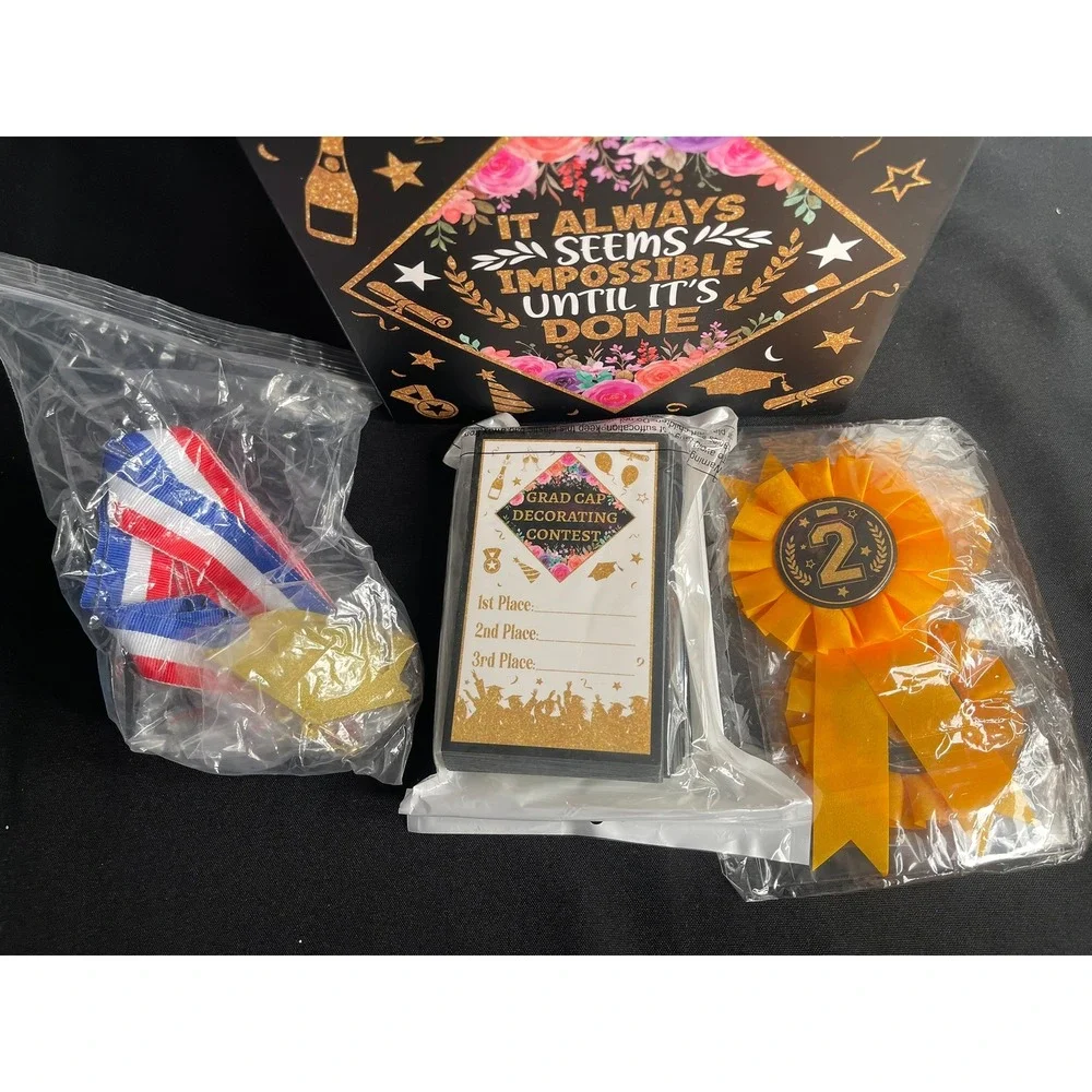Graduation Party Decorating Contest Kit Medals Box Prizes‎